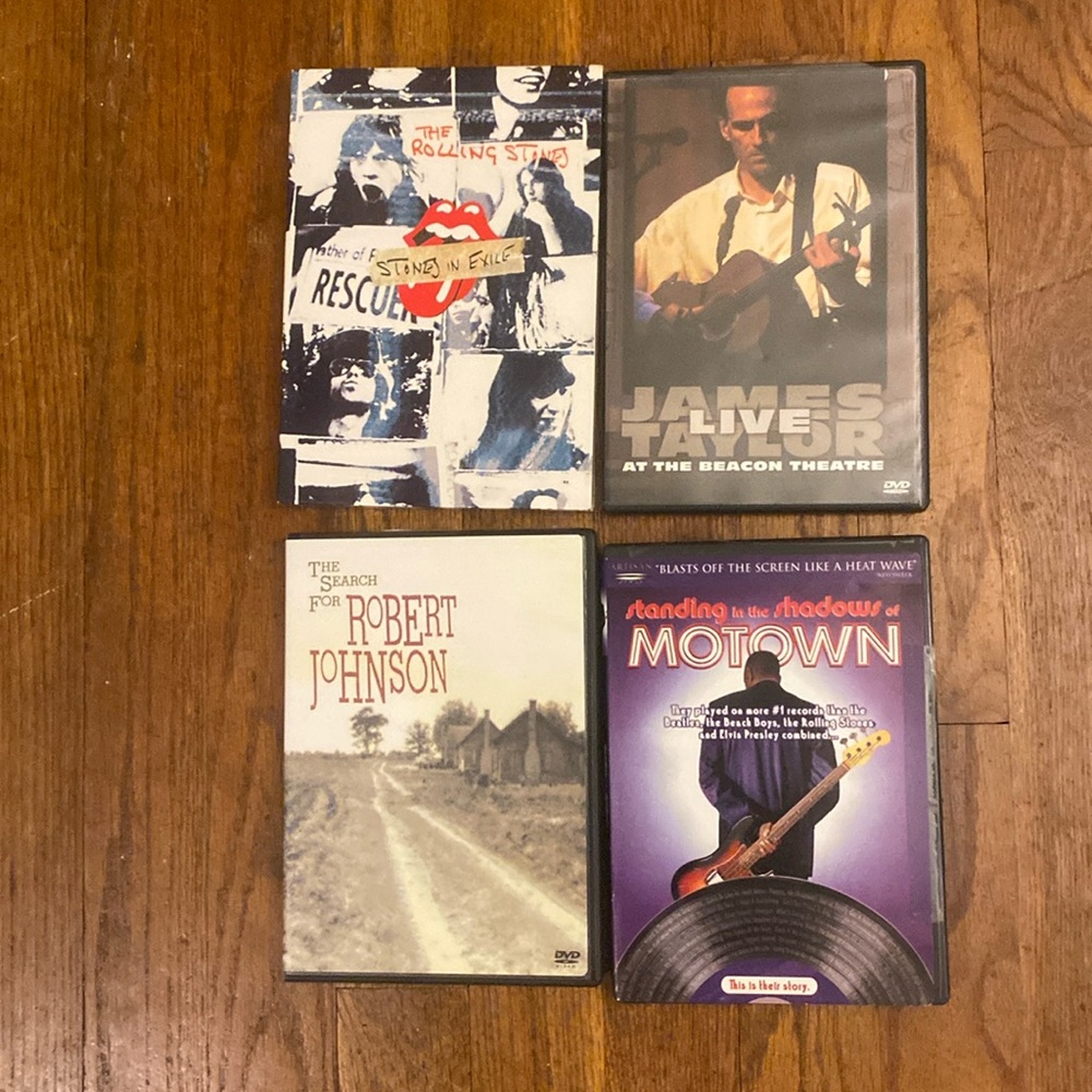 DVD’s. Set of 4.  Brand new, played once.  Great package!